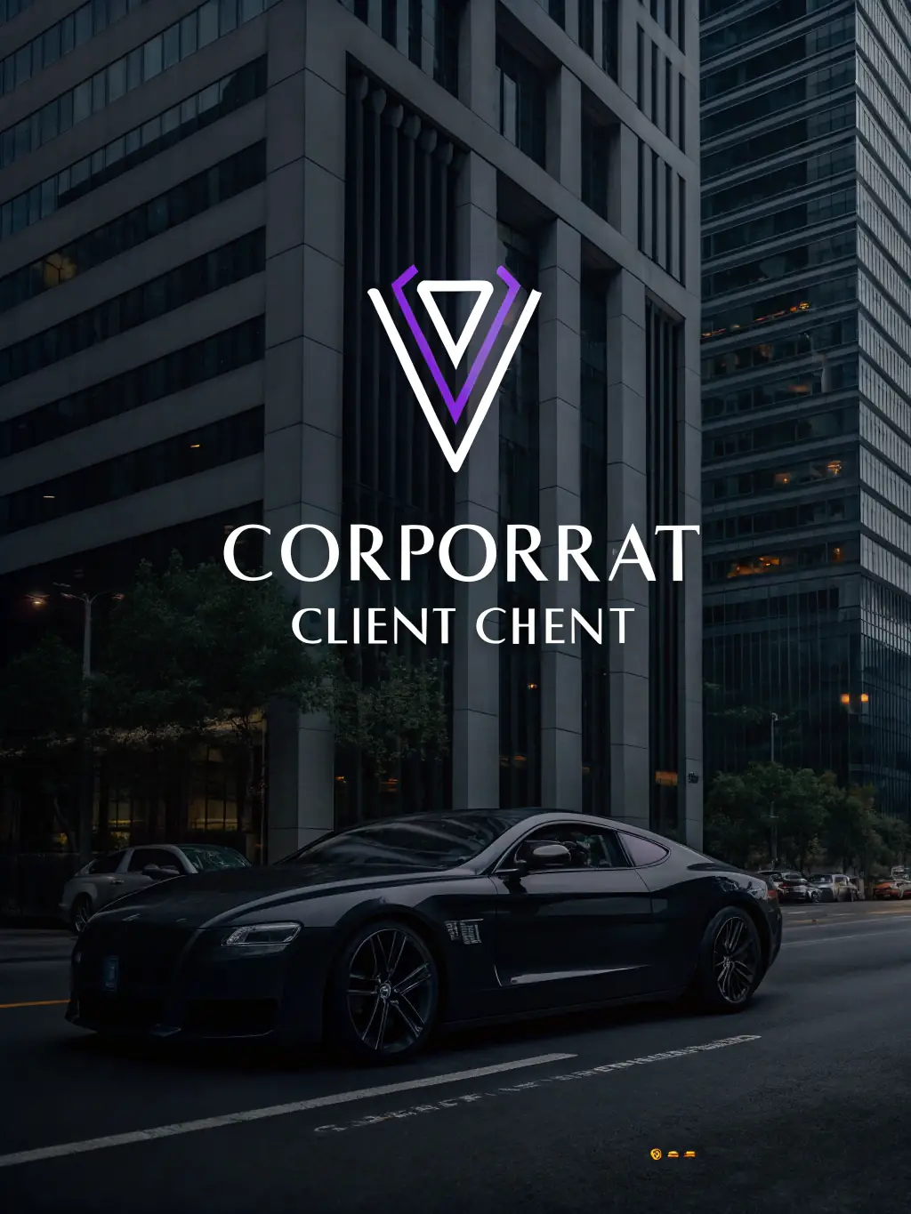 A minimalist logo design concept for a tech startup, showcasing clean lines and a modern color palette, set against a dark background to emphasize sophistication and innovation.